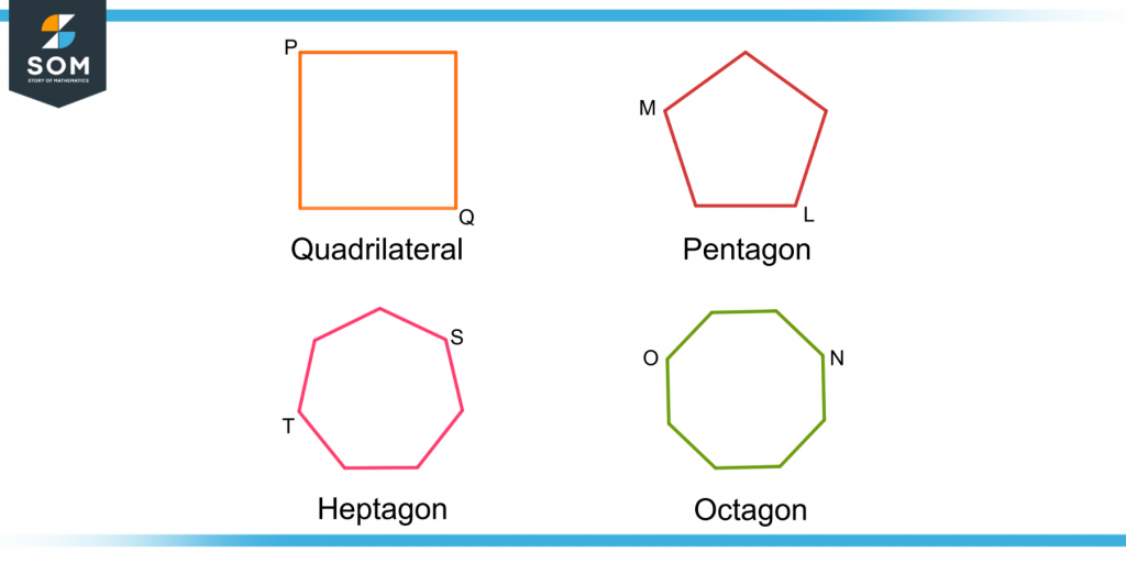non adjacent vertices in different types of polygons