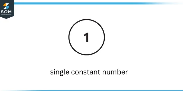 Single constant number Single constant number