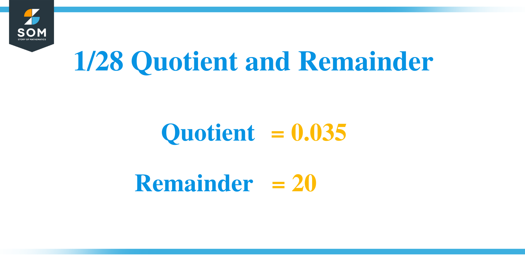 1 28 Quotient and Remainder