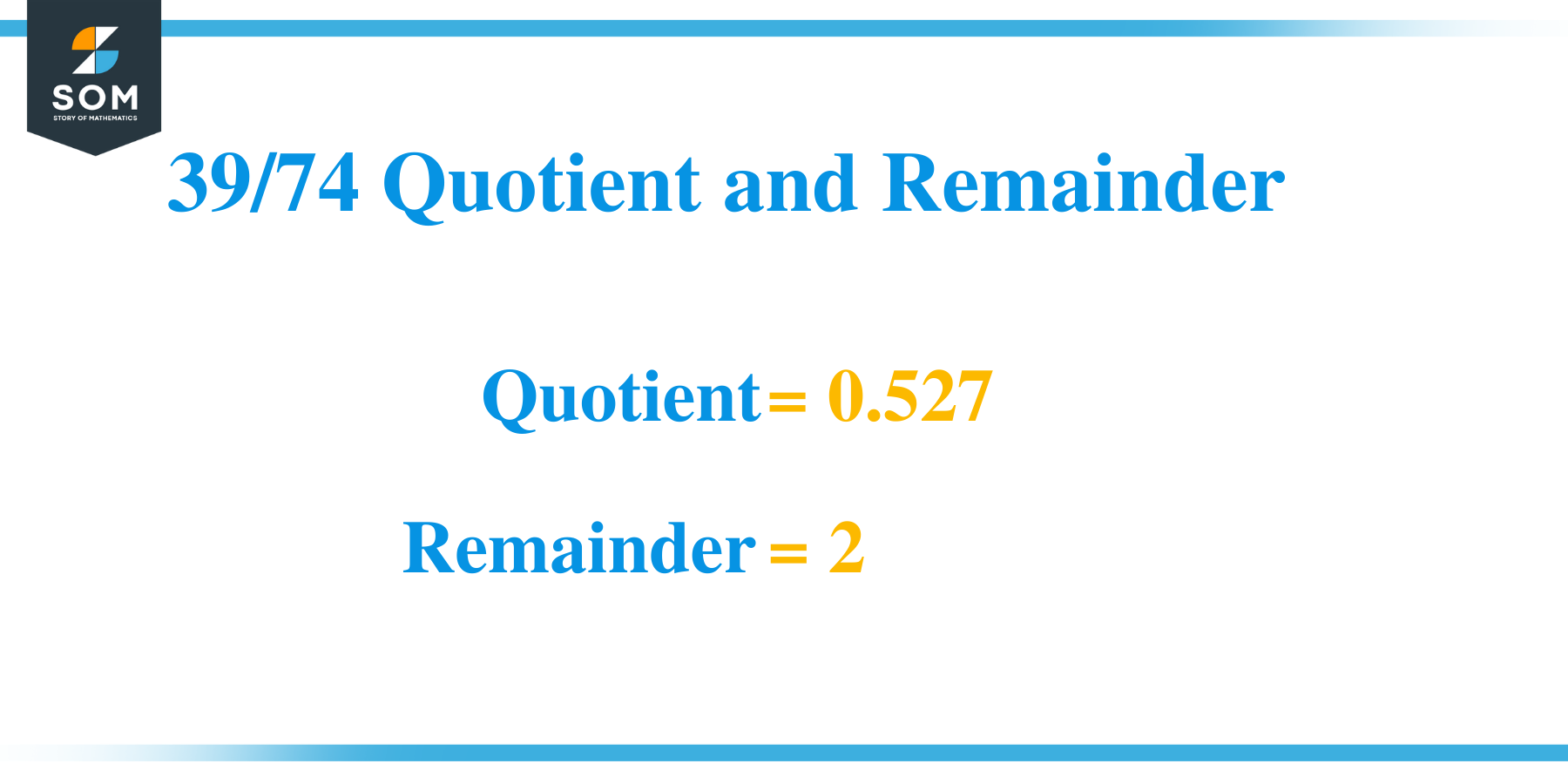 39_74 Quotient and Remainder