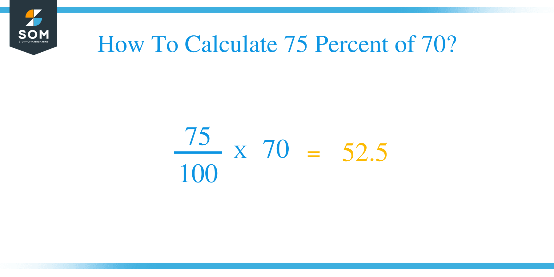 75 percent of 70