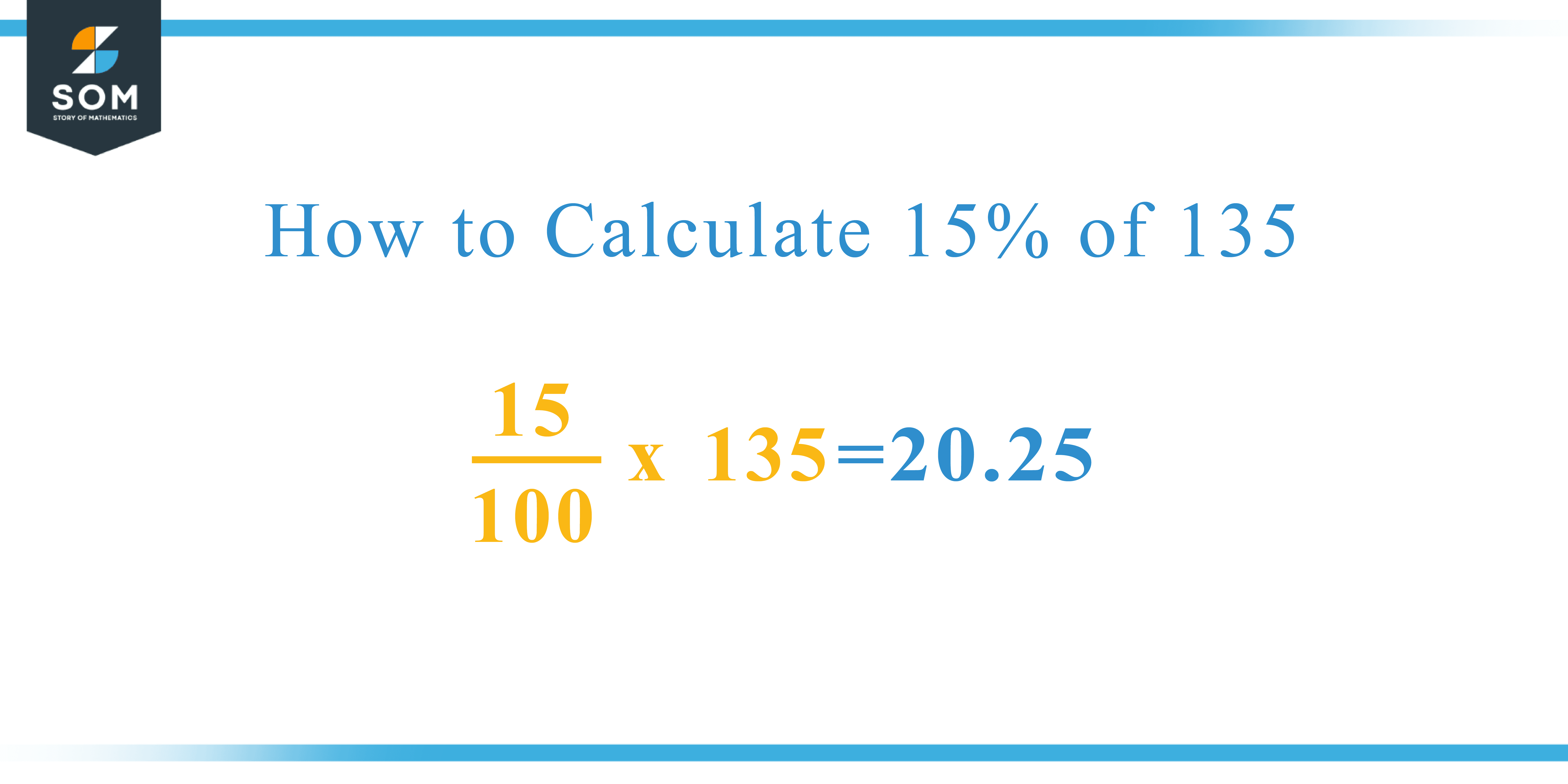 Calculation 15 percent of 135