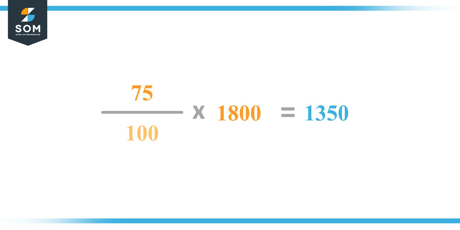 Calculation 75 percent of 1800