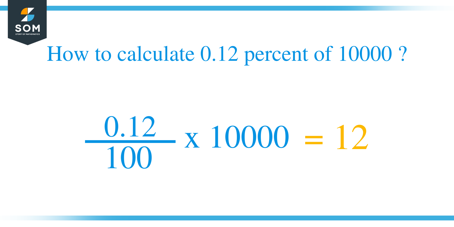 Percent formula 0.12 percent of 10000