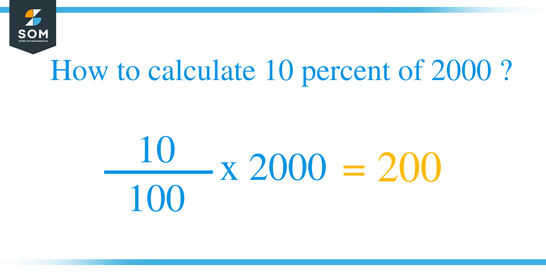 Percent formula 10 percent of 2000