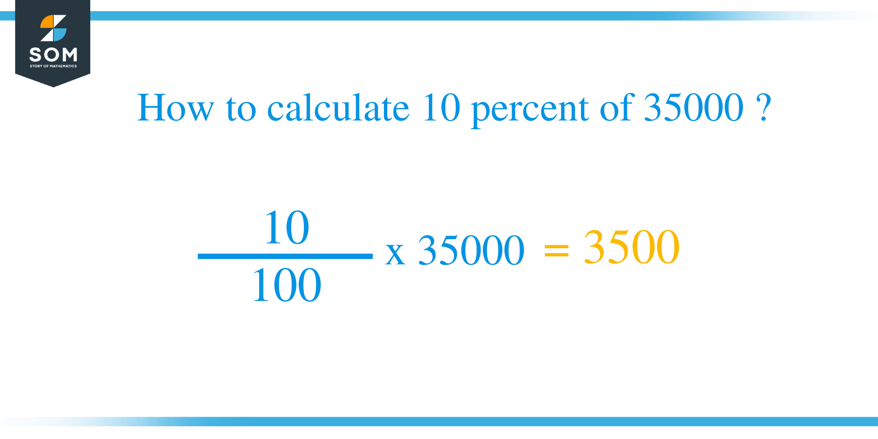 Percent formula 10 percent of 35000