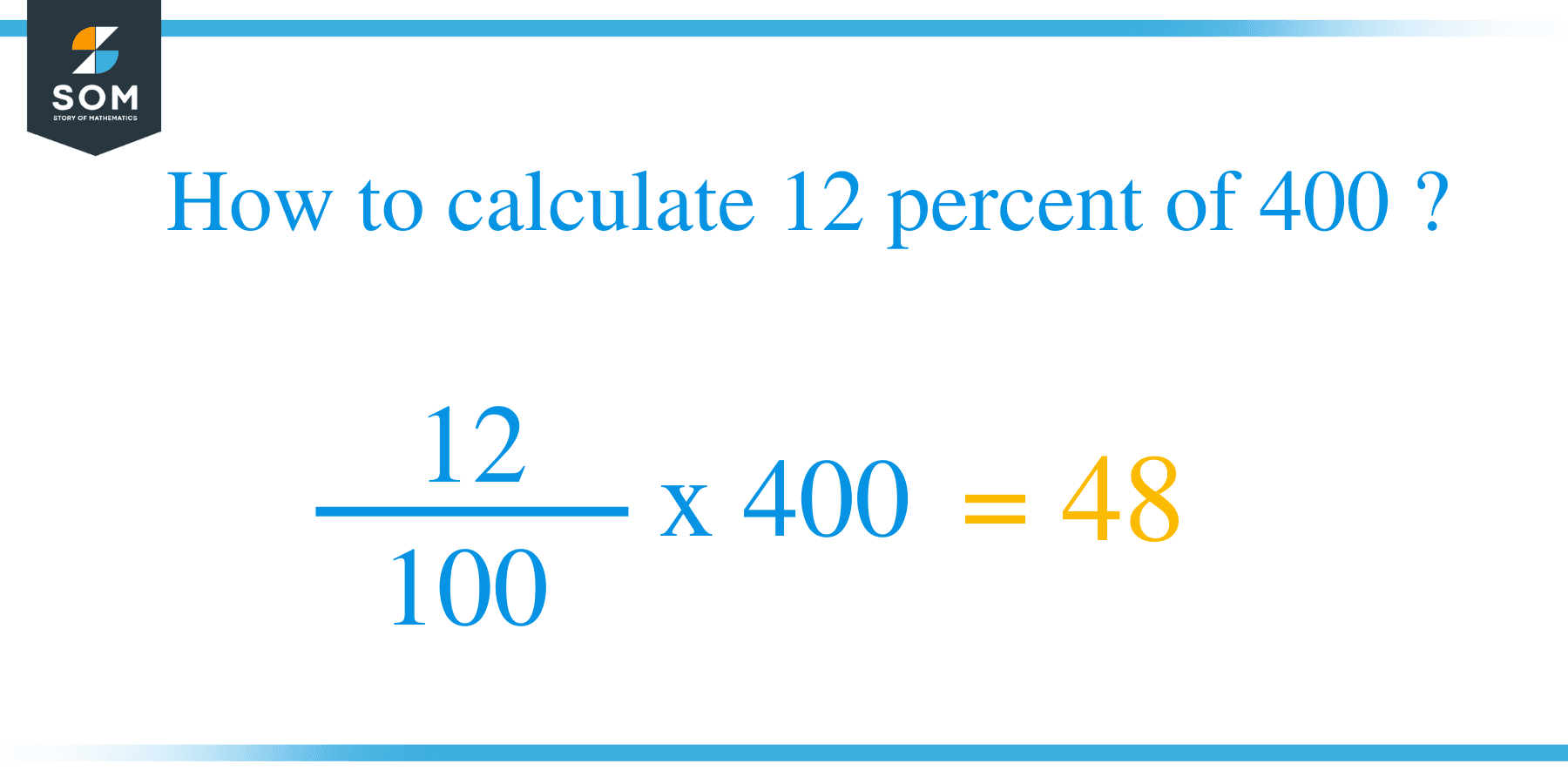 Percent formula 12 percent of 400