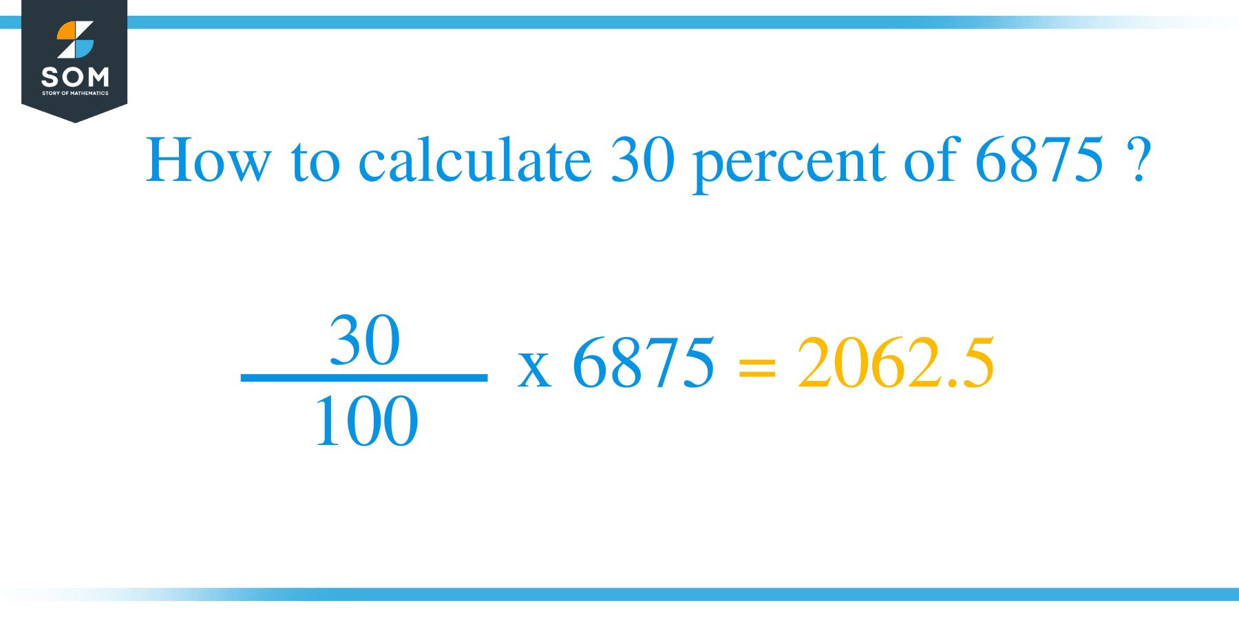 Percent formula 30 percent of 6875