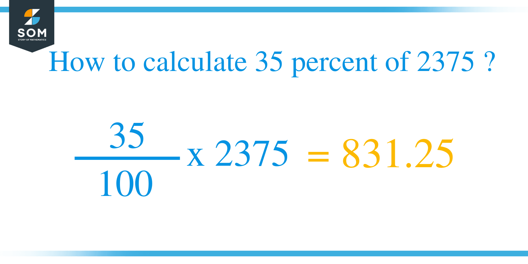 Percent formula 35 percent of 2375