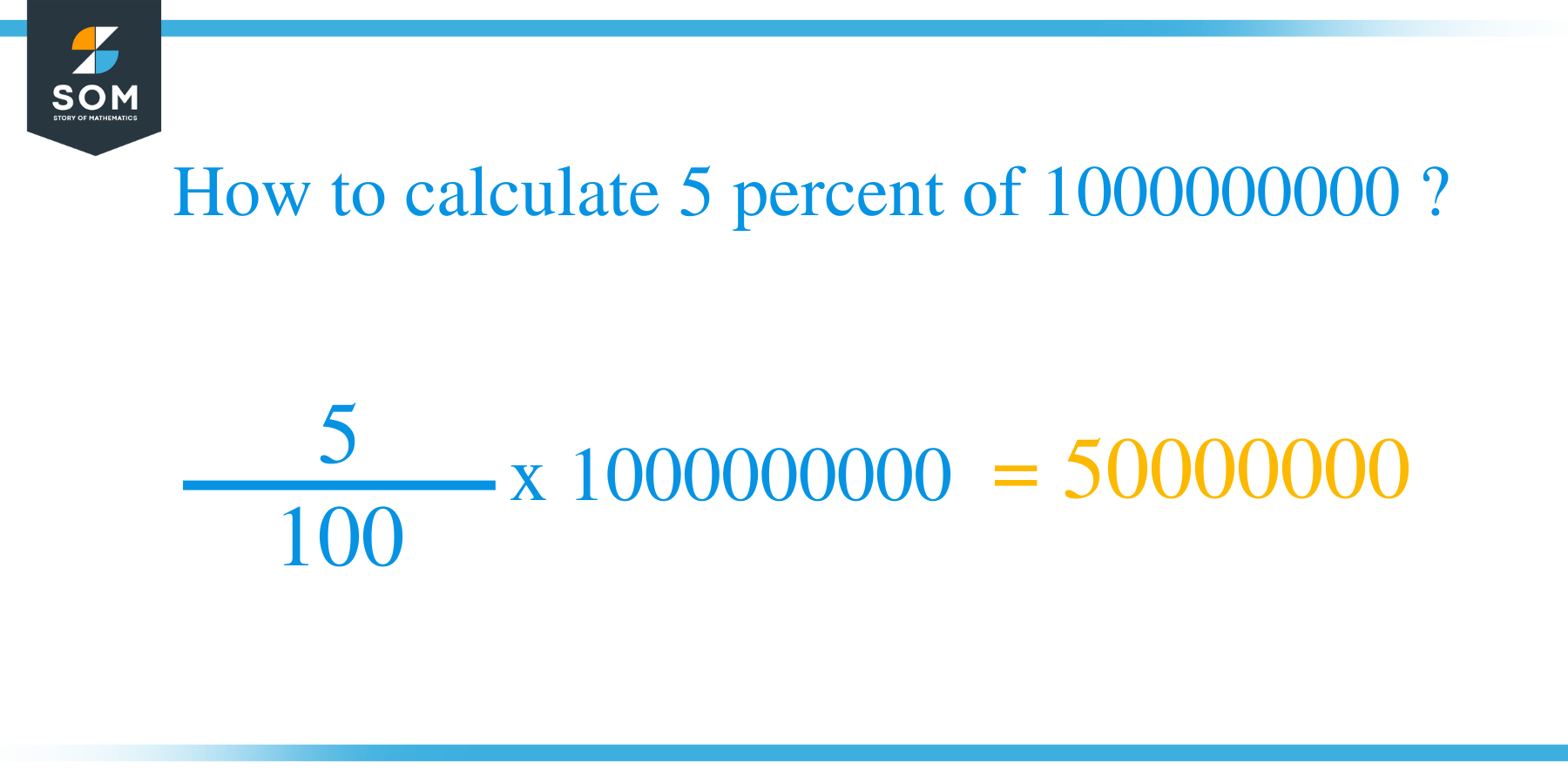 Percent formula 5 percent of 1000000000