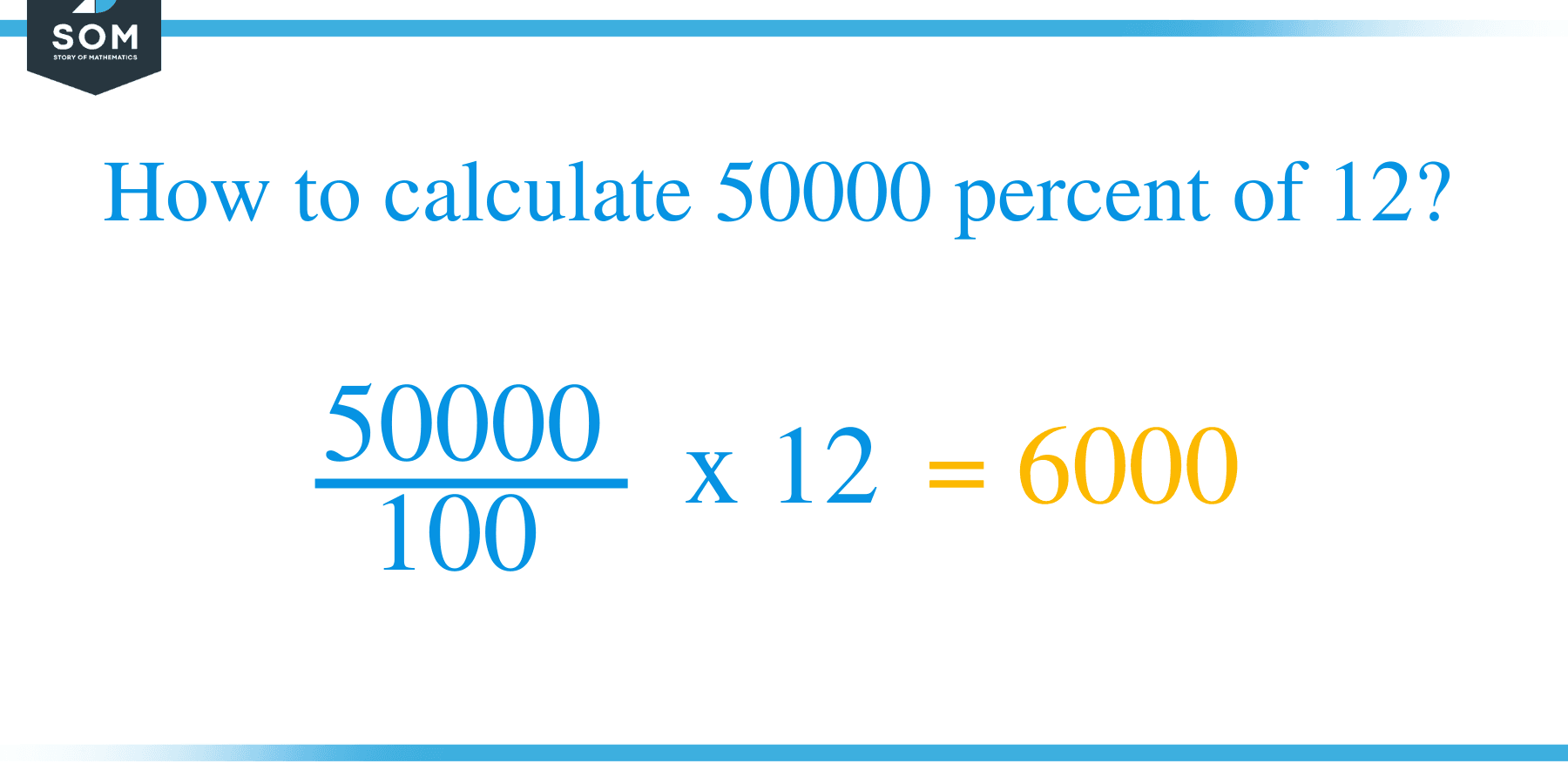 Percent formula 50000 percent of 12