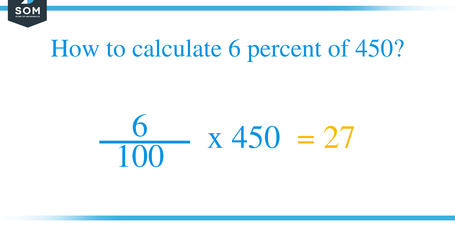 Percent formula 6 percent of 450