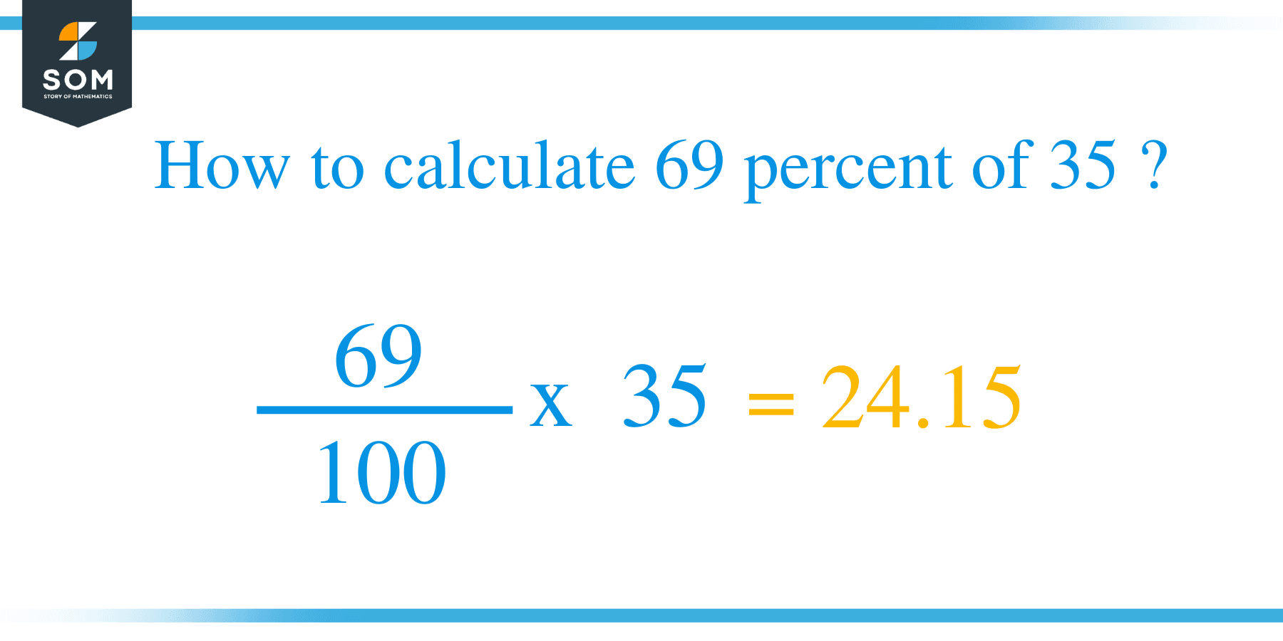 Percent formula 69 percent of 35