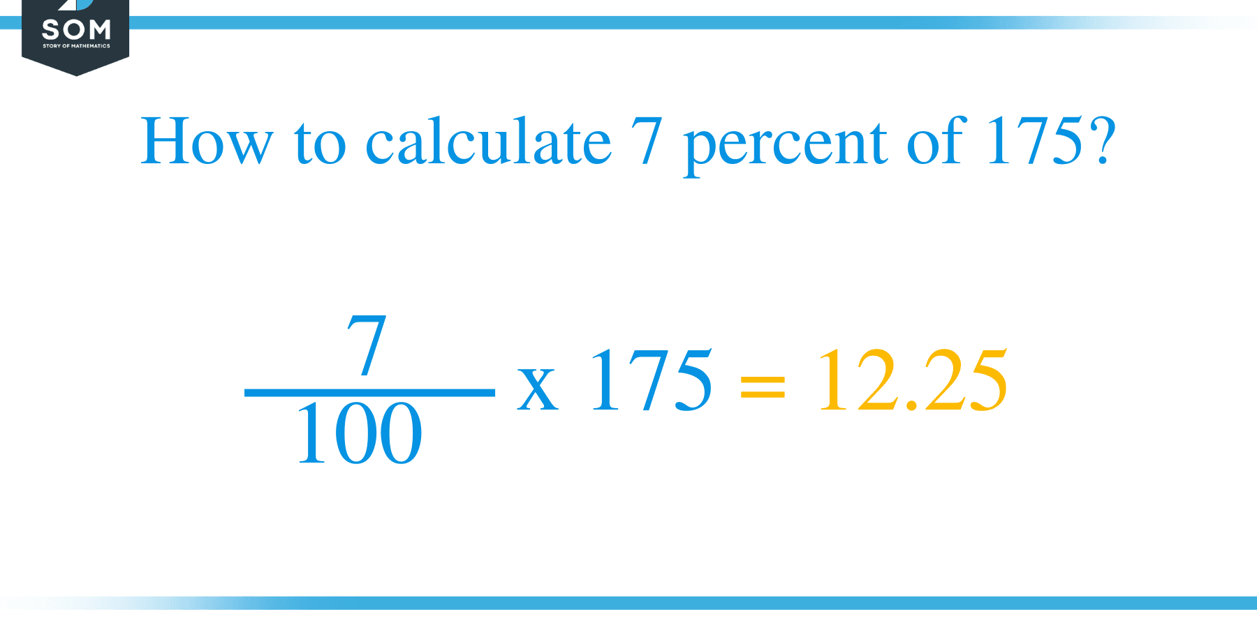 Percent formula 7 percent of 175