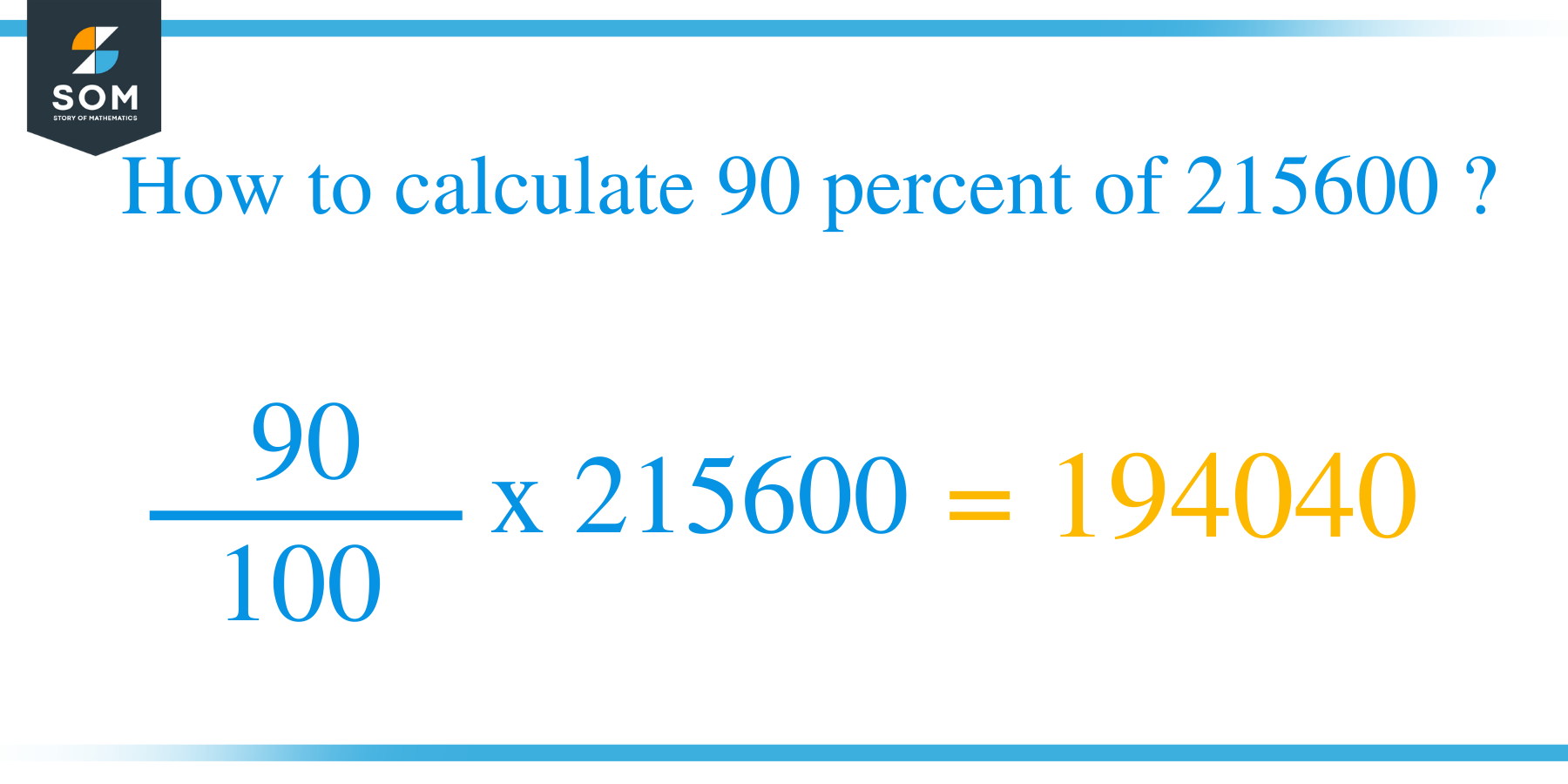 Percent formula 90 percent of 215600