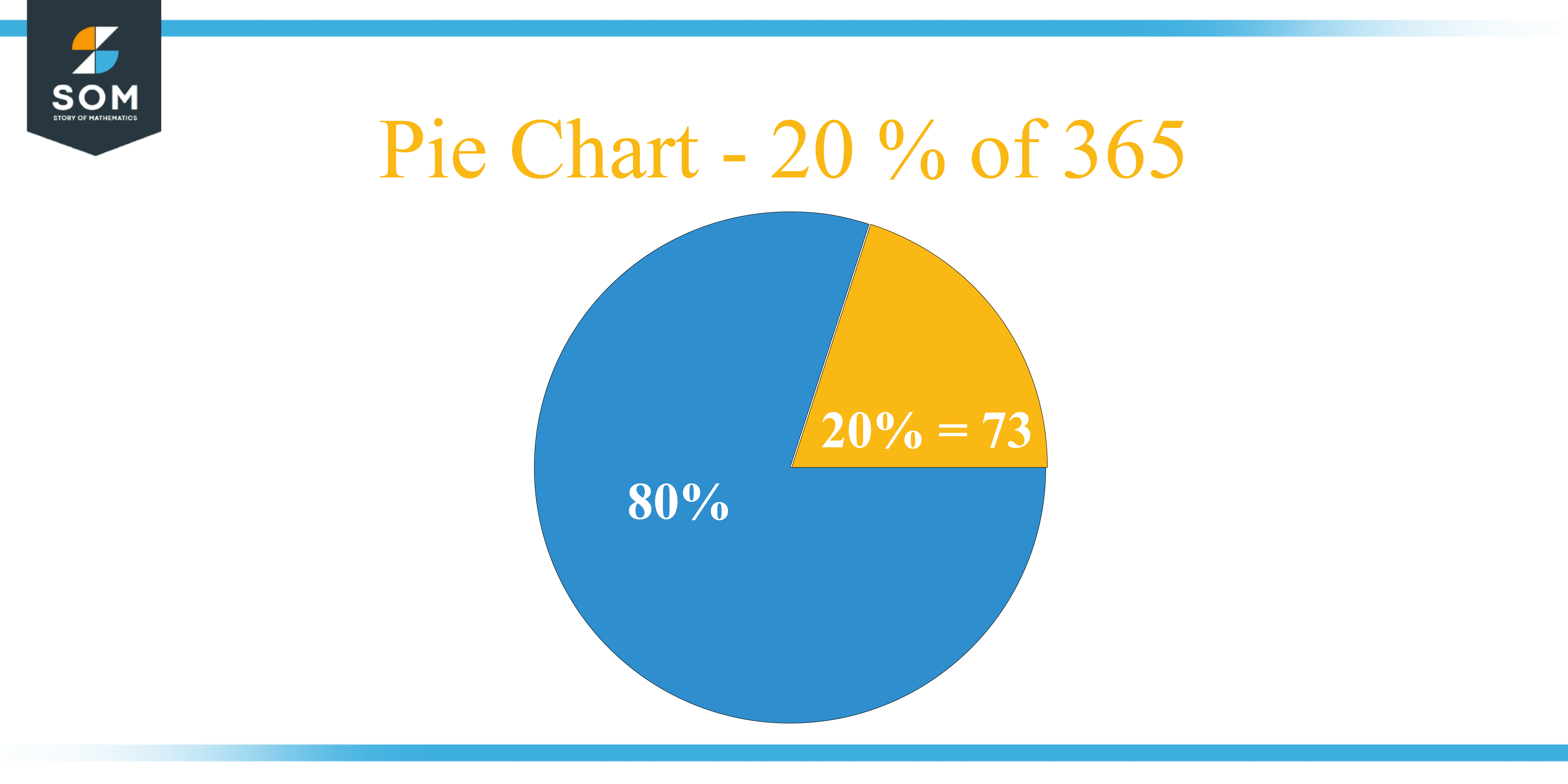 Pie Chart 20 percent of 365