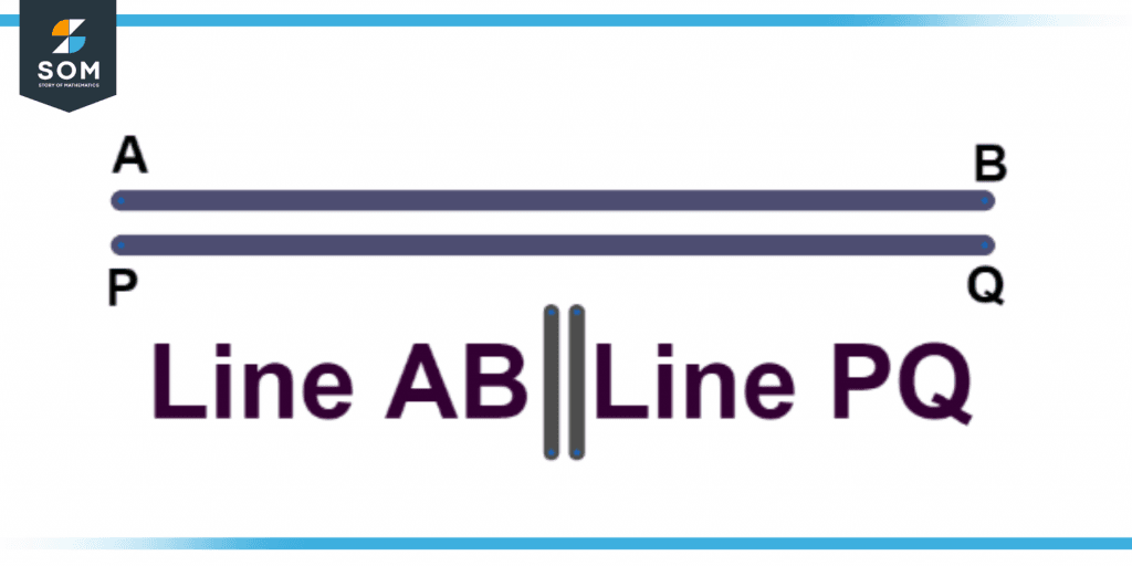 Sign for representing parallel lines