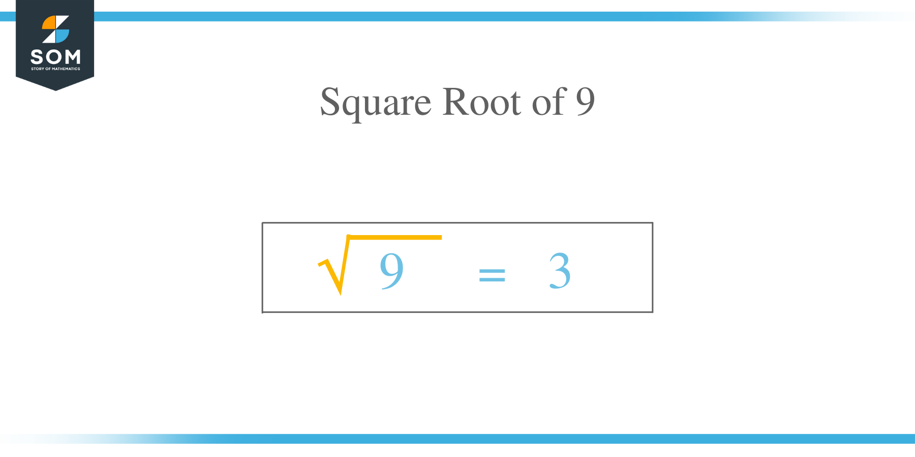 Square Root of 9