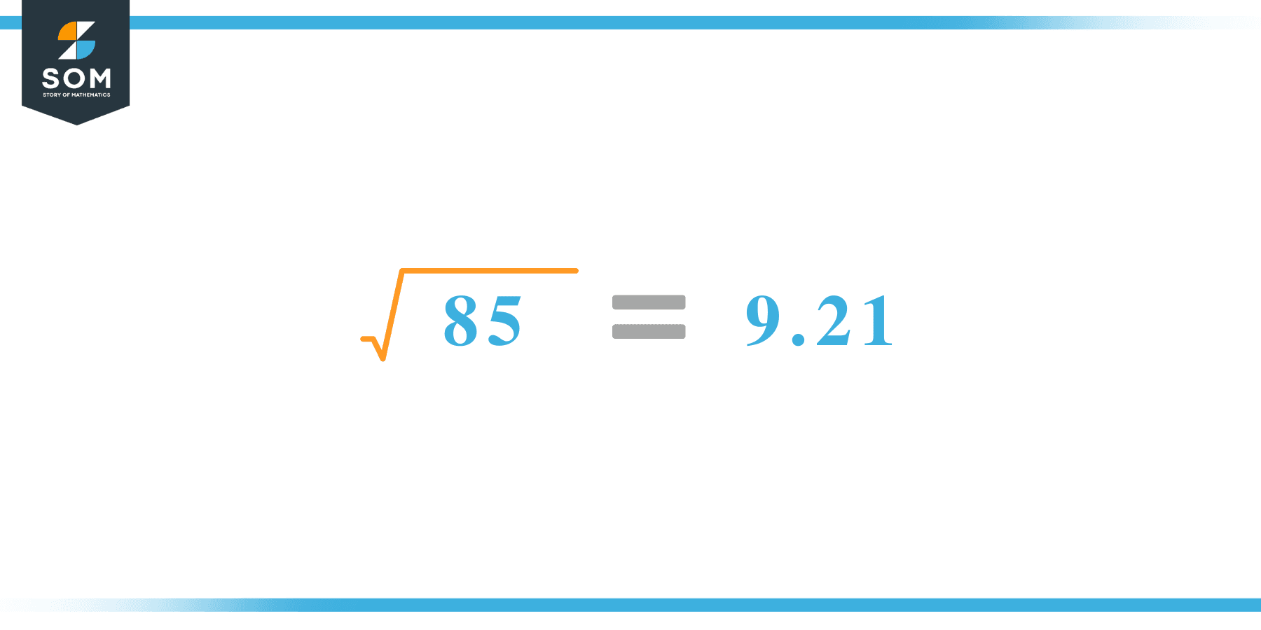 Square root of 85 Calculation