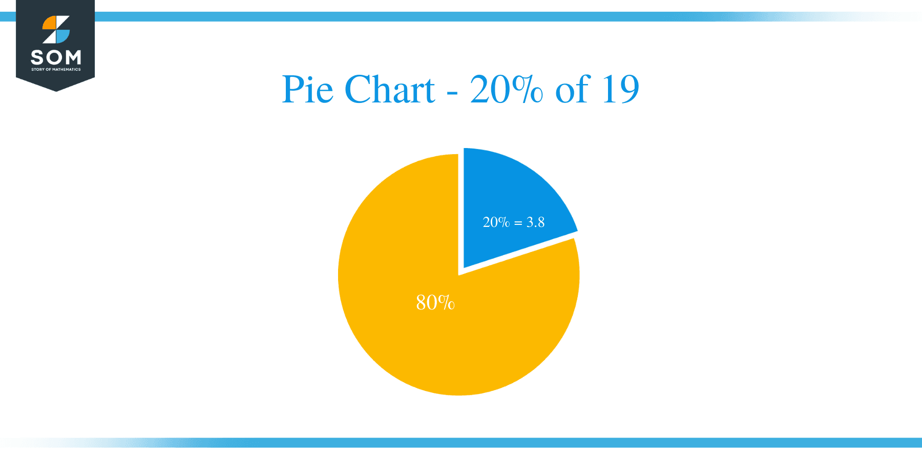 pie chart of 20 percent of 19