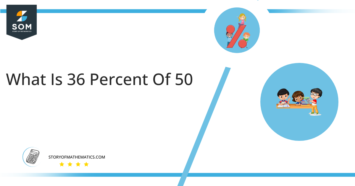 what is 36 percent of 50