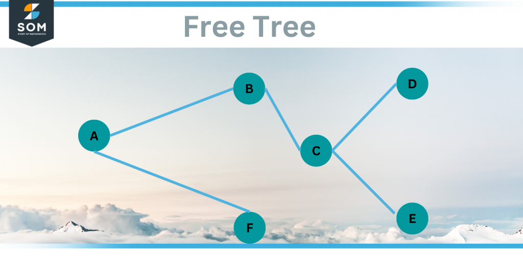 A Free Tree diagram of 6 nodes