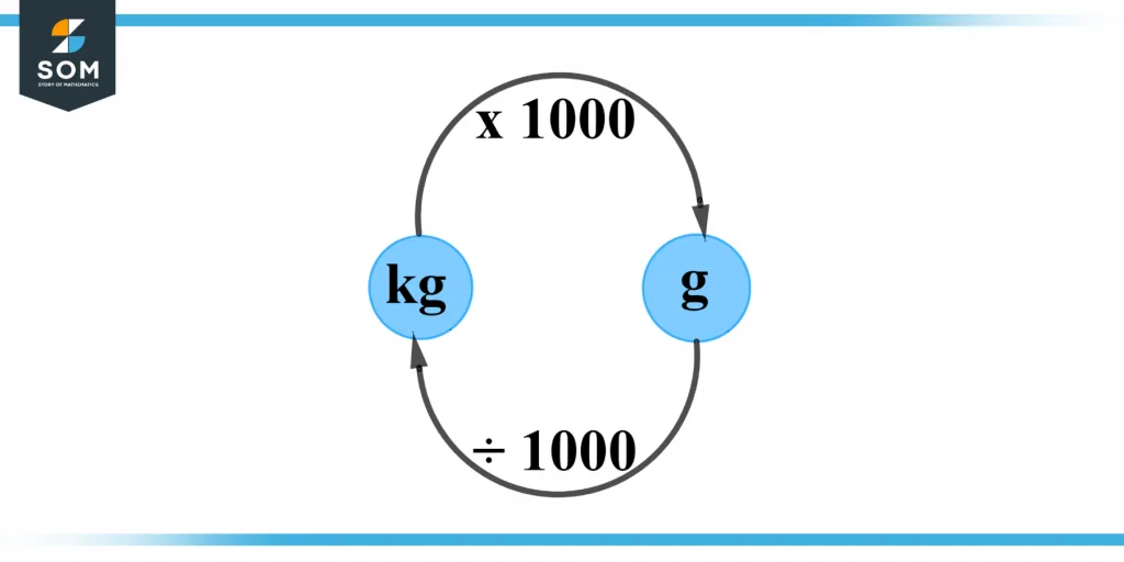 Conversion of kg to g