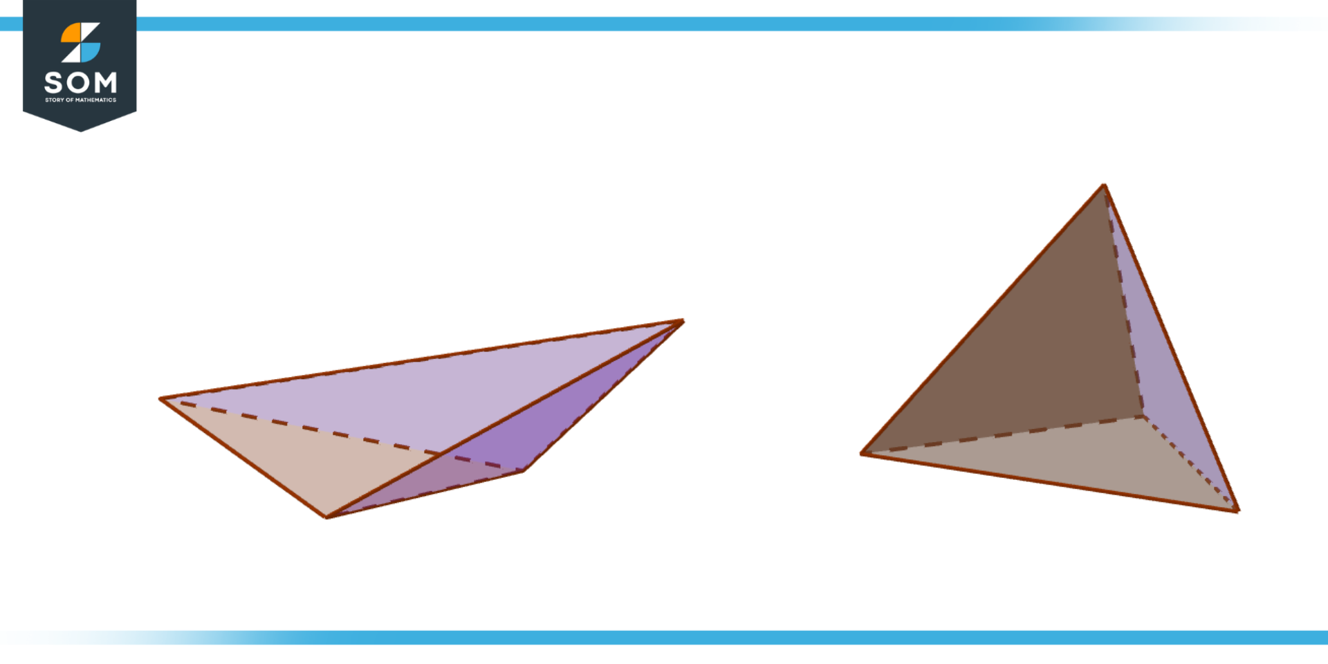 Illustration of Oblique Pyramid and Right Pyramid