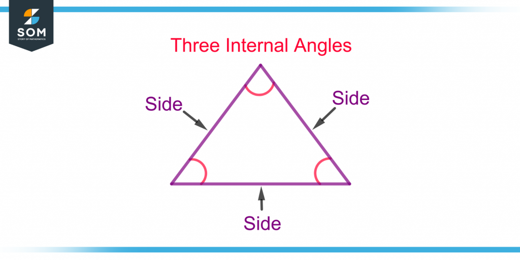 demonstration of sides and internal angles of a triangle polygon