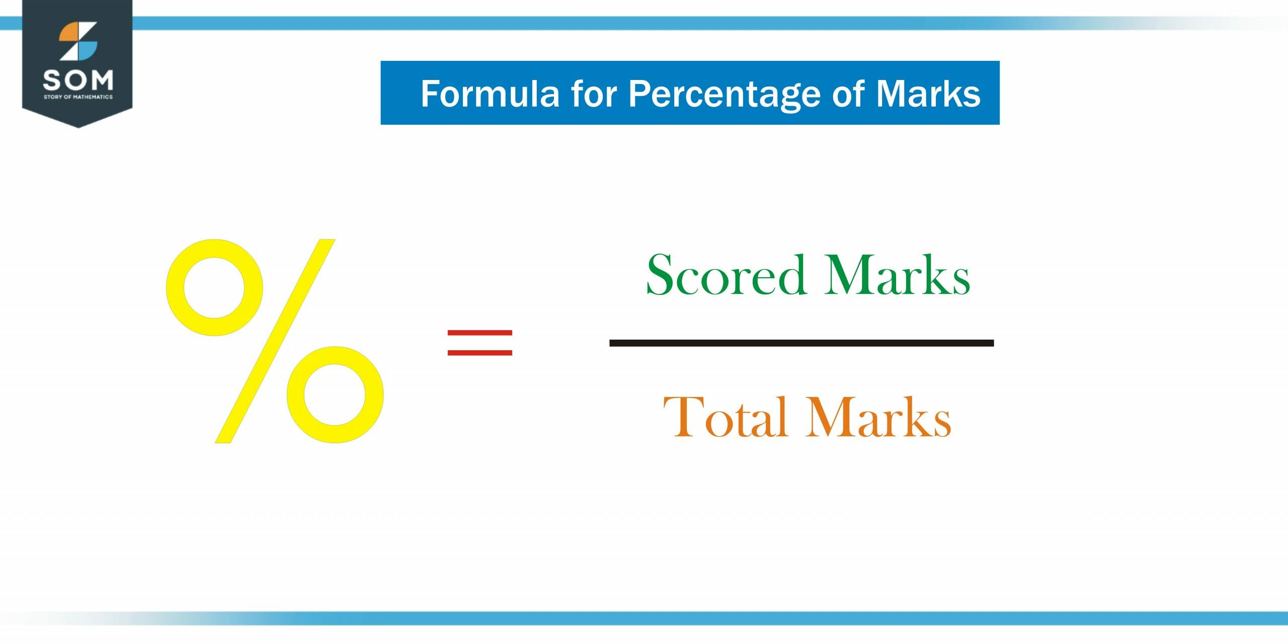 formula for marks percentage scaled