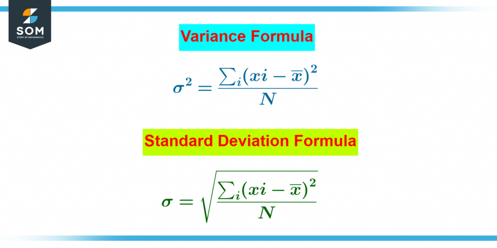 formulae for standard deviation and variance