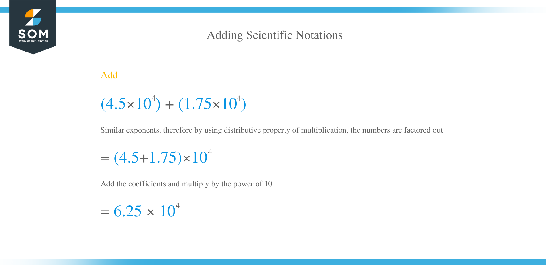 How to Add in Scientific Notation?