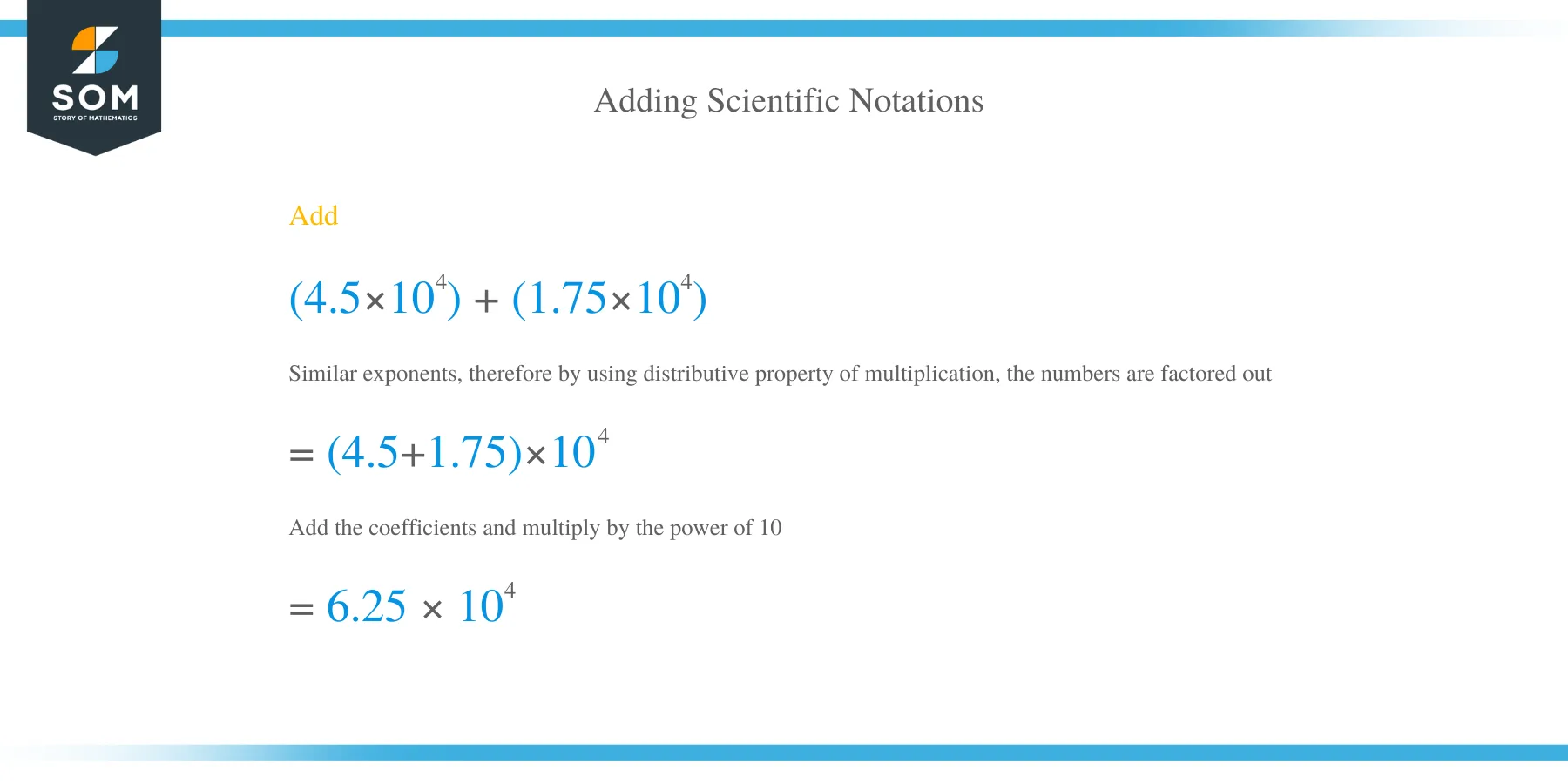 How to Add in Scientific Notation?