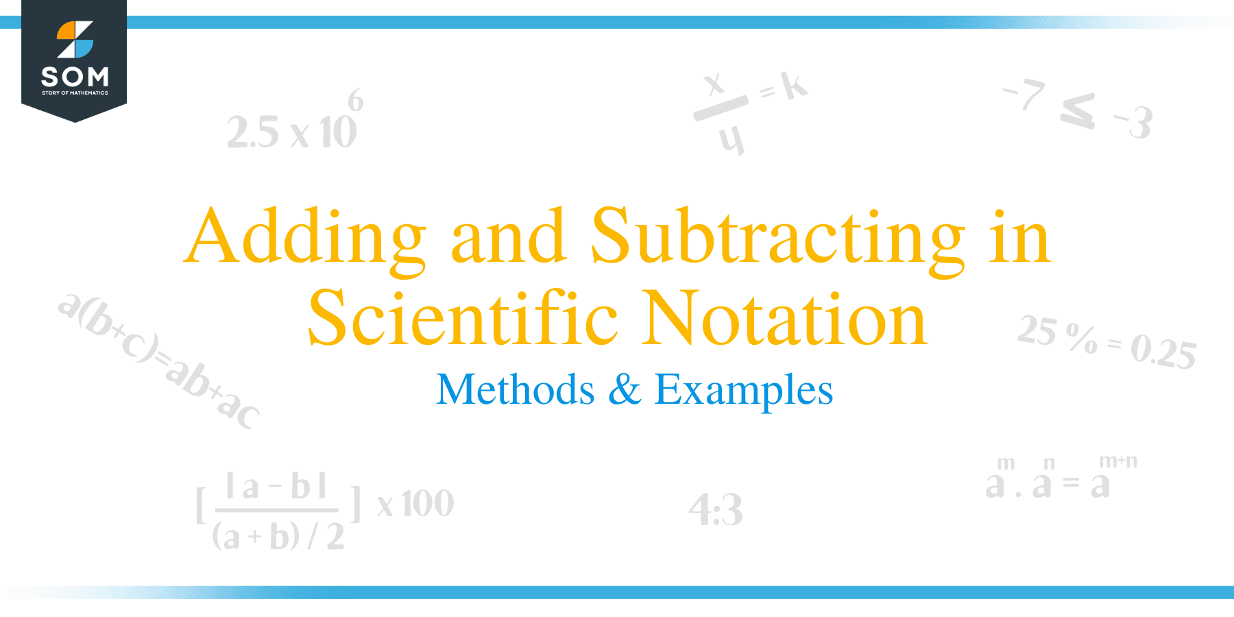 Adding and Subtracting in Scientific Notation