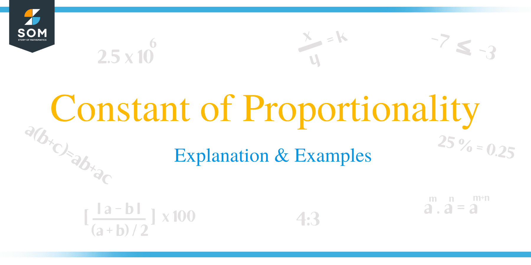 Constant of Proportionality