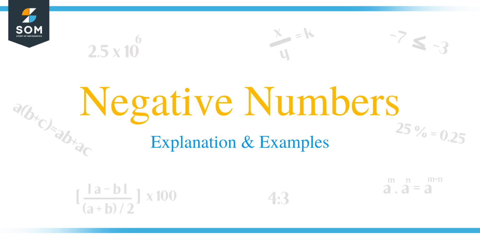 Working Negative Numbers Examples Negative Numbers – Explanation & Examples