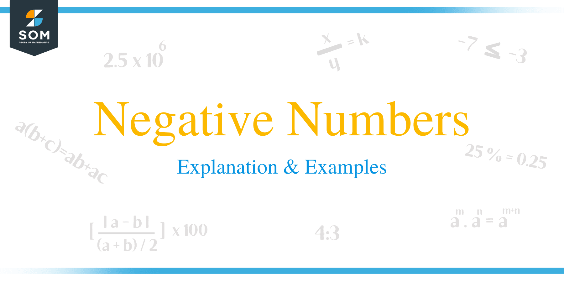 Negative Numbers