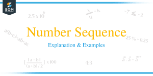 Number Sequence – Explanation & Examples