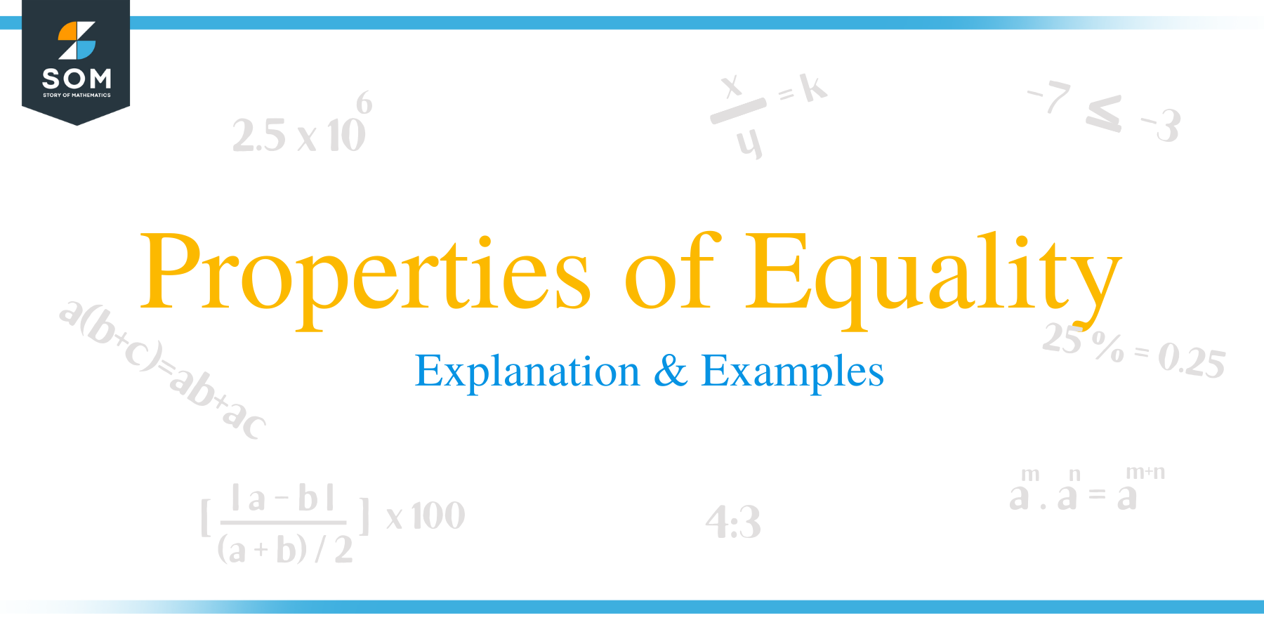 Properties of Equality