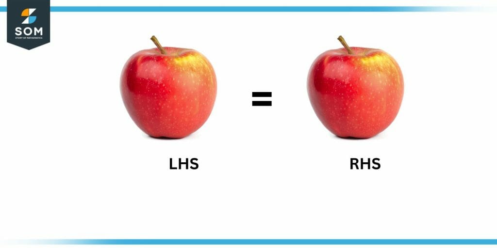 RHS and LSH of an apple
