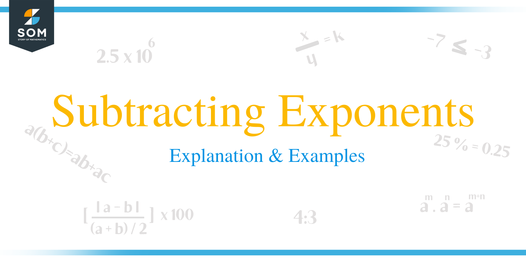 Subtracting Exponents