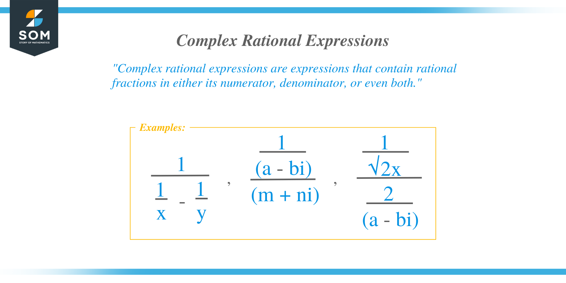 What is a complex rational expression?