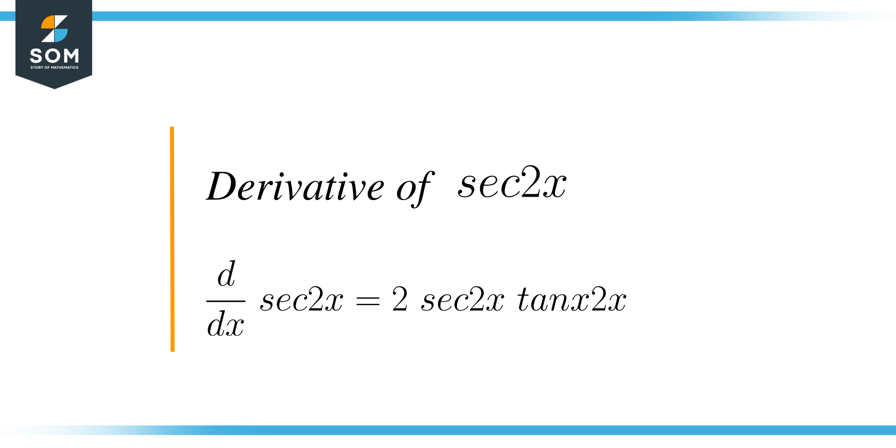 Derivative of Sec2x result