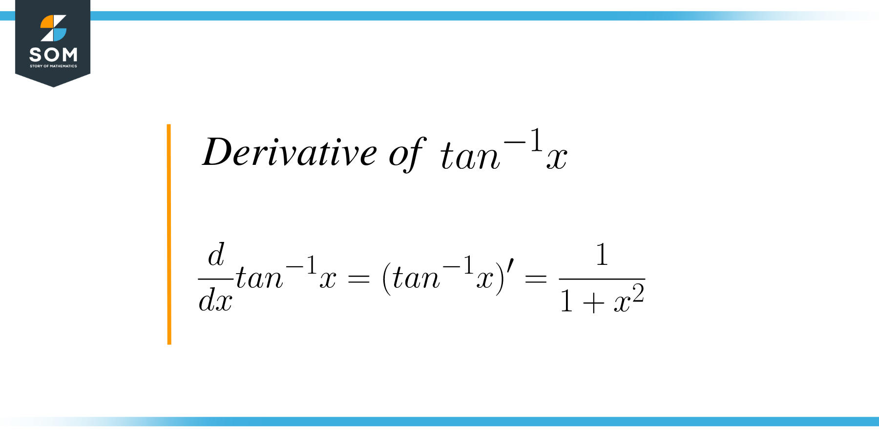 Derivative of tan 1x define