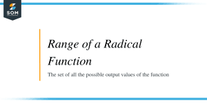 Domain and Range of Radical Functions: Explanation and Examples - The ...