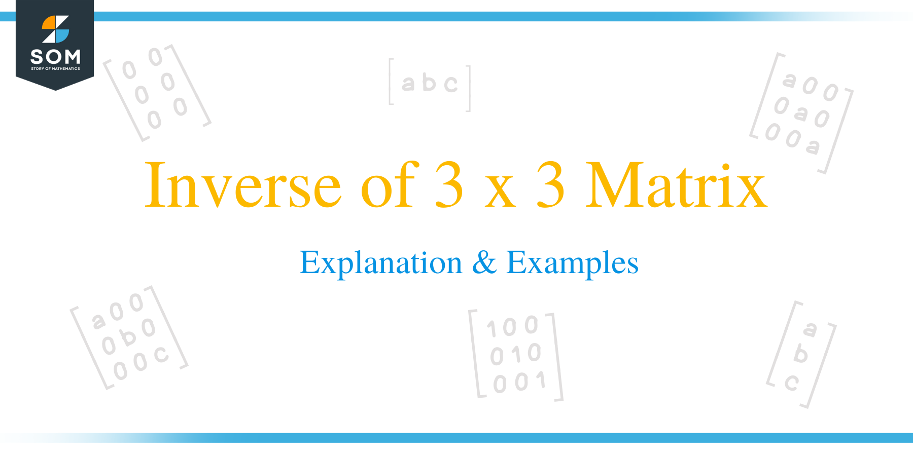 Inverse of 3 x 3 Matrix