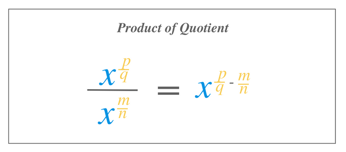 Product of Quotient