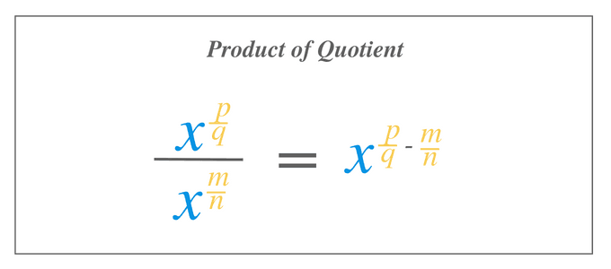 Product of Quotient