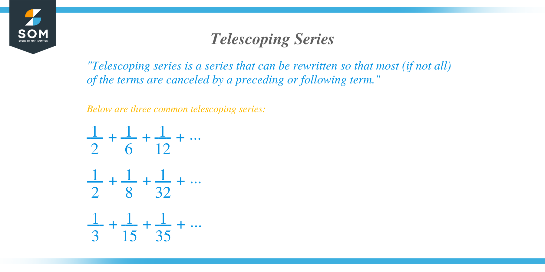 What is a telescoping series?   