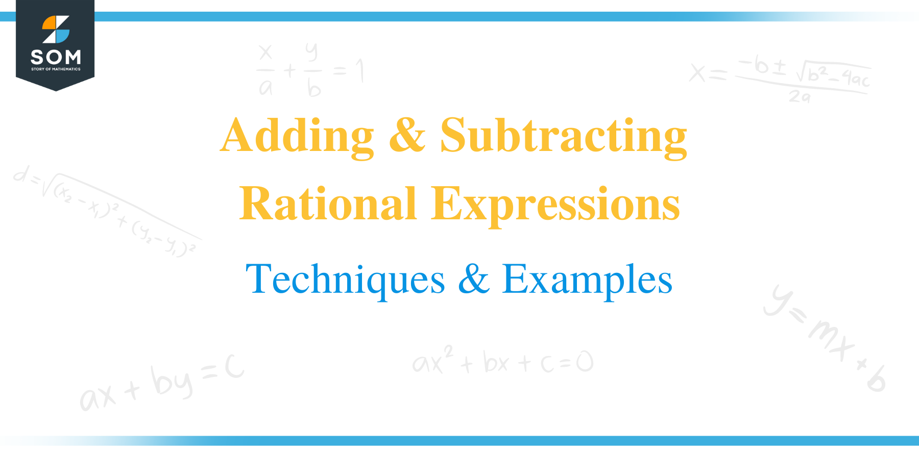 Adding Subtracting Rational Expressions Title
